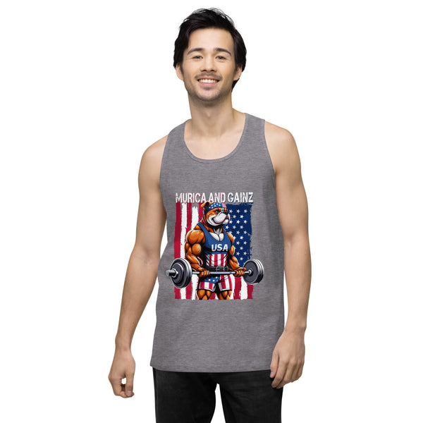 Murica & Gainz - Men’s Premium Tank Top