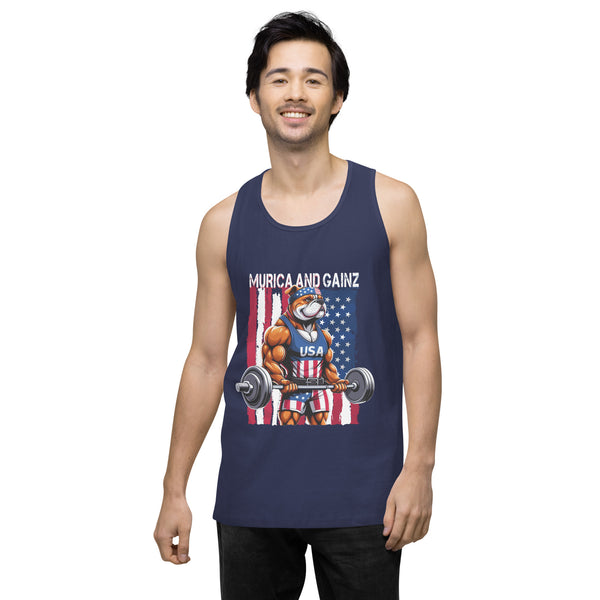 Murica & Gainz - Men’s Premium Tank Top