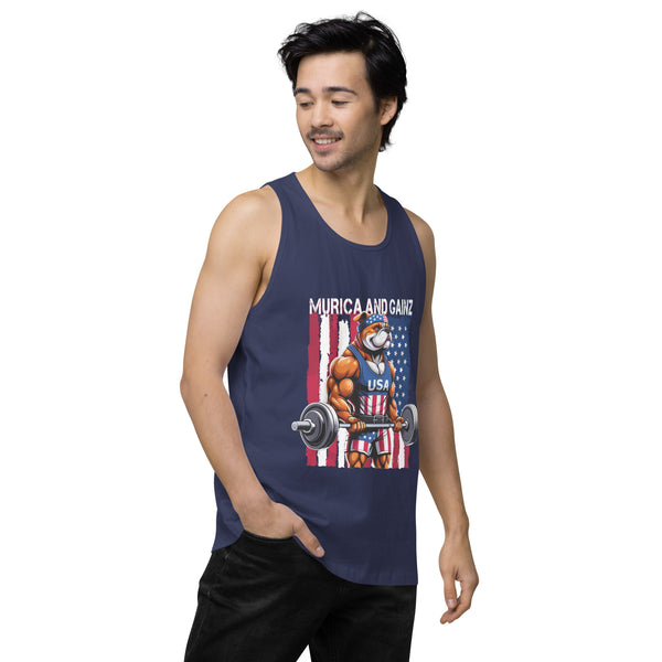 Murica & Gainz - Men’s Premium Tank Top