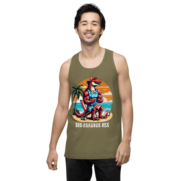 Broasaurus Rex - Men’s Premium Tank Top