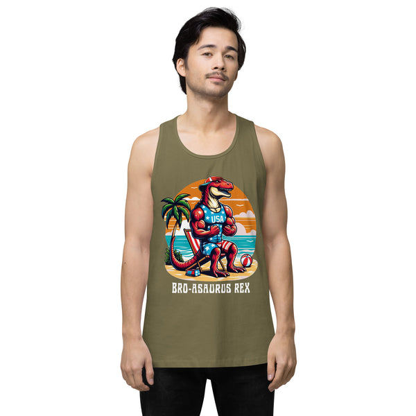 Broasaurus Rex - Men’s Premium Tank Top