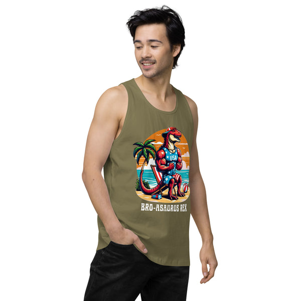 Broasaurus Rex - Men’s Premium Tank Top