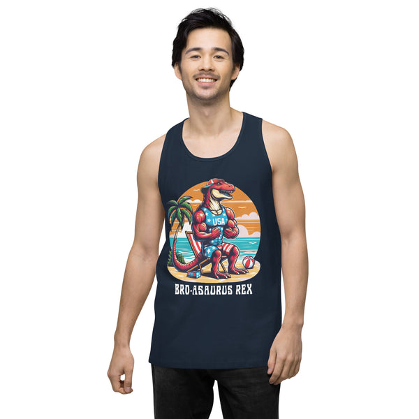 Broasaurus Rex - Men’s Premium Tank Top