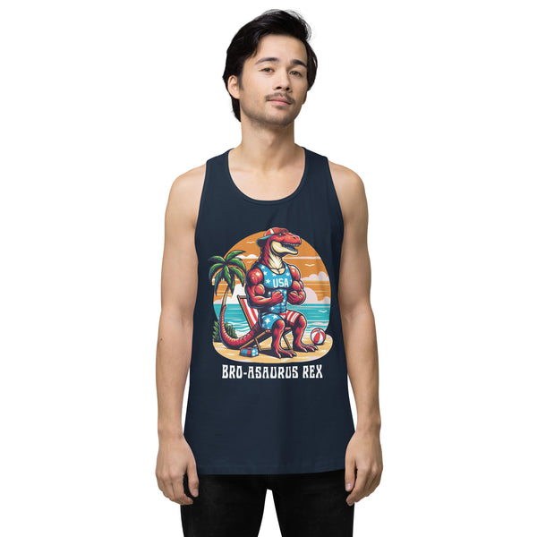 Broasaurus Rex - Men’s Premium Tank Top