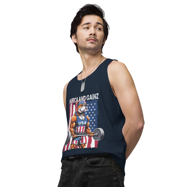 Murica & Gainz - Men’s Premium Tank Top