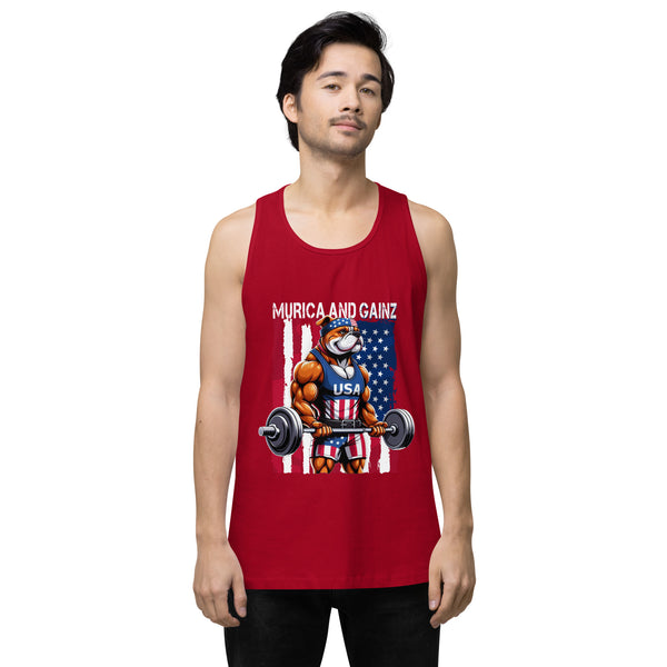 Murica & Gainz - Men’s Premium Tank Top