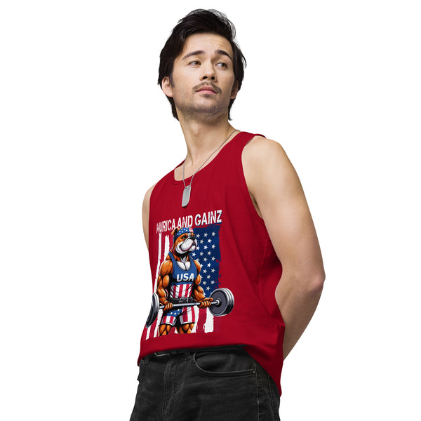 Murica & Gainz - Men’s Premium Tank Top