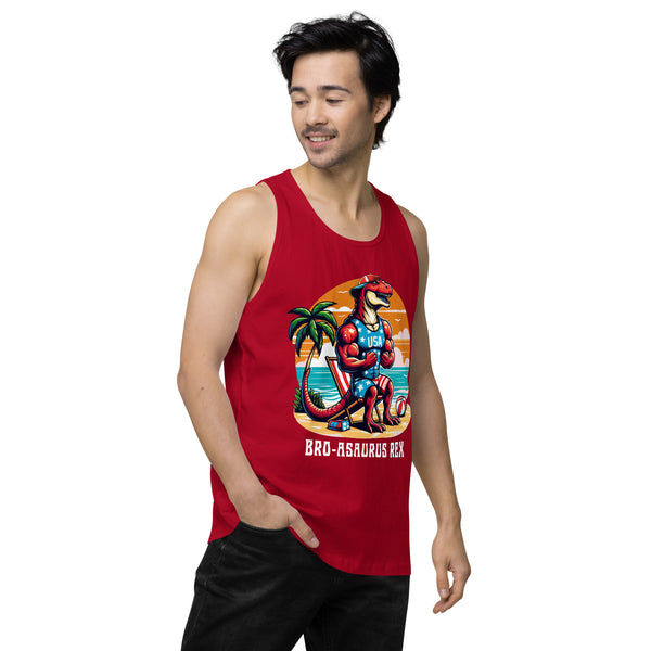 Broasaurus Rex - Men’s Premium Tank Top