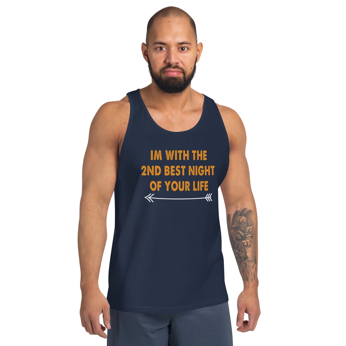 I am with the 2nd best night of your life Men's Tank Top