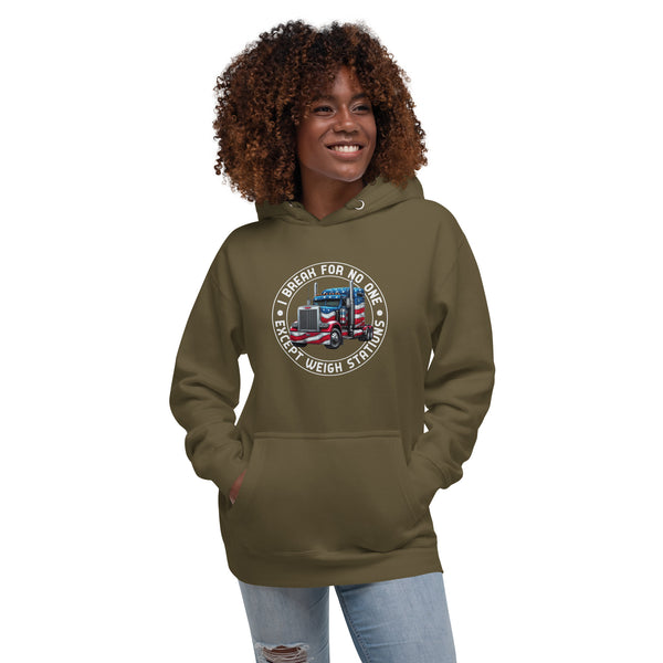 I Brake For No One Except Weigh Stations - Women's Hoodie