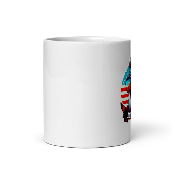 White glossy mug Plastered Gnomes