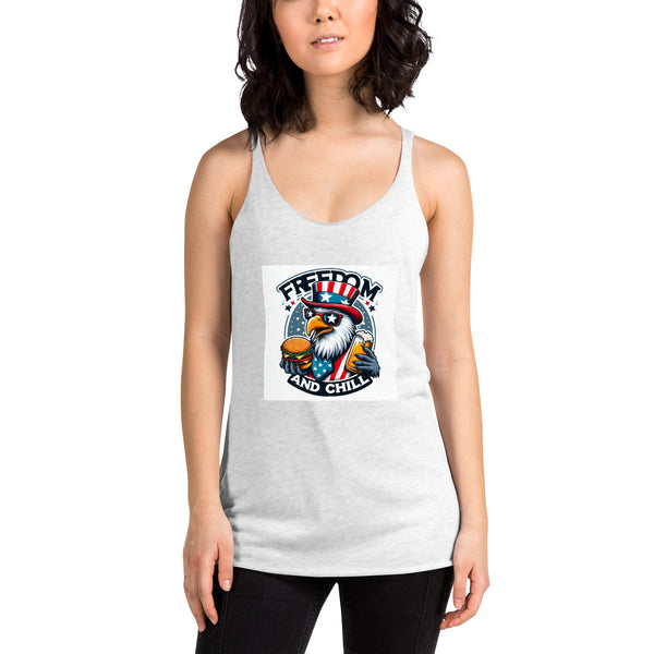 Freedom And Chill - Women's Racerback Tank