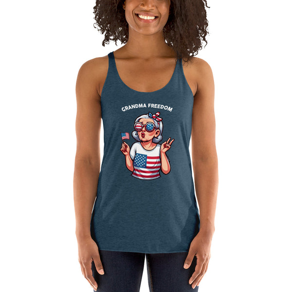 Grandma Freedom - Women's Racerback Tank