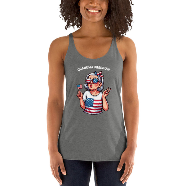 Grandma Freedom - Women's Racerback Tank