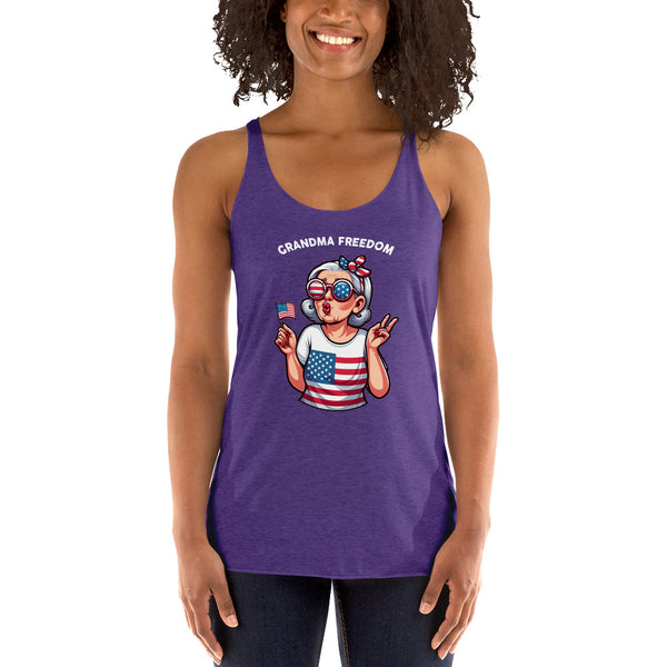 Grandma Freedom - Women's Racerback Tank