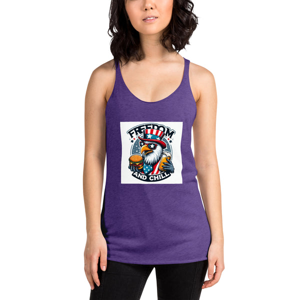 Freedom And Chill - Women's Racerback Tank